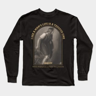 Shakespeare renaissance poet bookish English teacher Long Sleeve T-Shirt